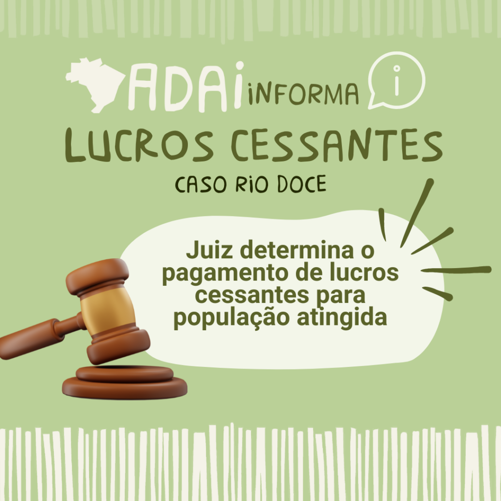 Juiz do Caso Rio Doce determina o pagamento de lucros cessantes para população atingida