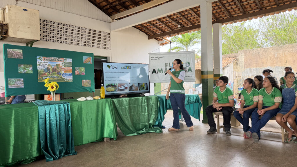 A comunidade local poder refletir sobre agricultura familiar, destacando o papel essencial das famílias na gestão, organização e trabalho do campo. Foto: Coletivo de Comunicação ADAI Amazônia